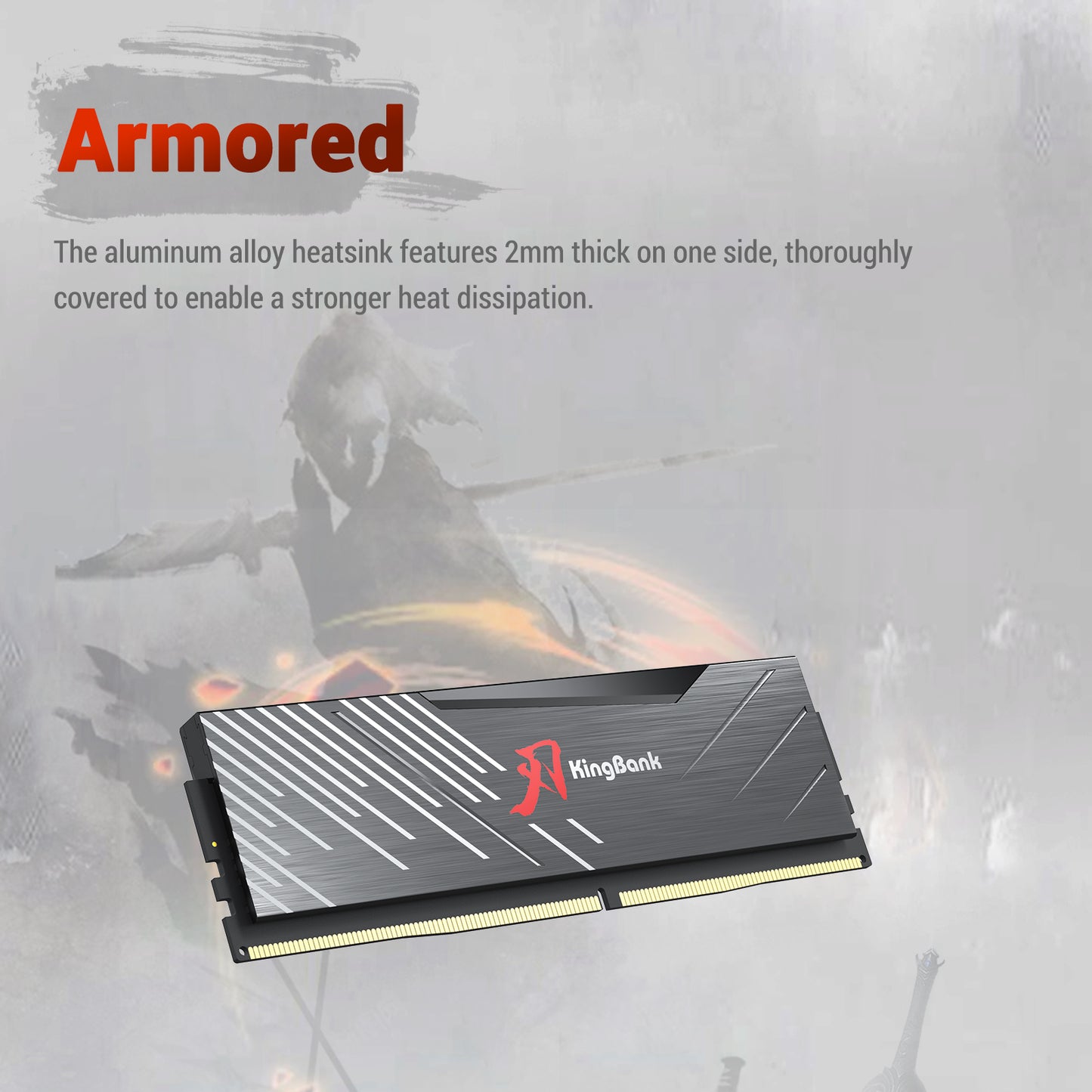 Kingbank KRRB DDR5 6400MHz 32GB*2 UDIMM A Hynix CL32 Black RGB