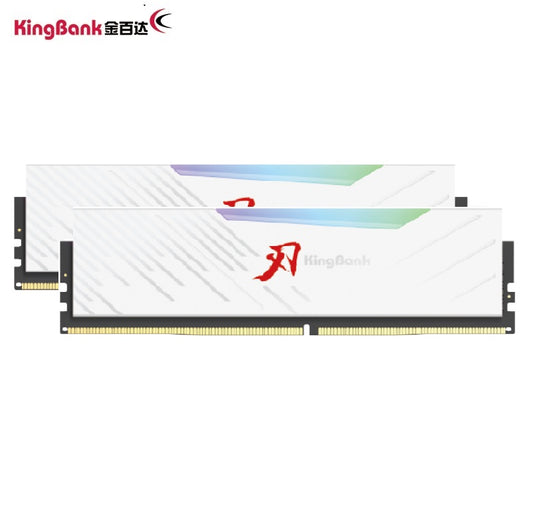 KingBank KRRW DDR5 6000MHz 16GB*2 UDIMM CXMT White RGB
