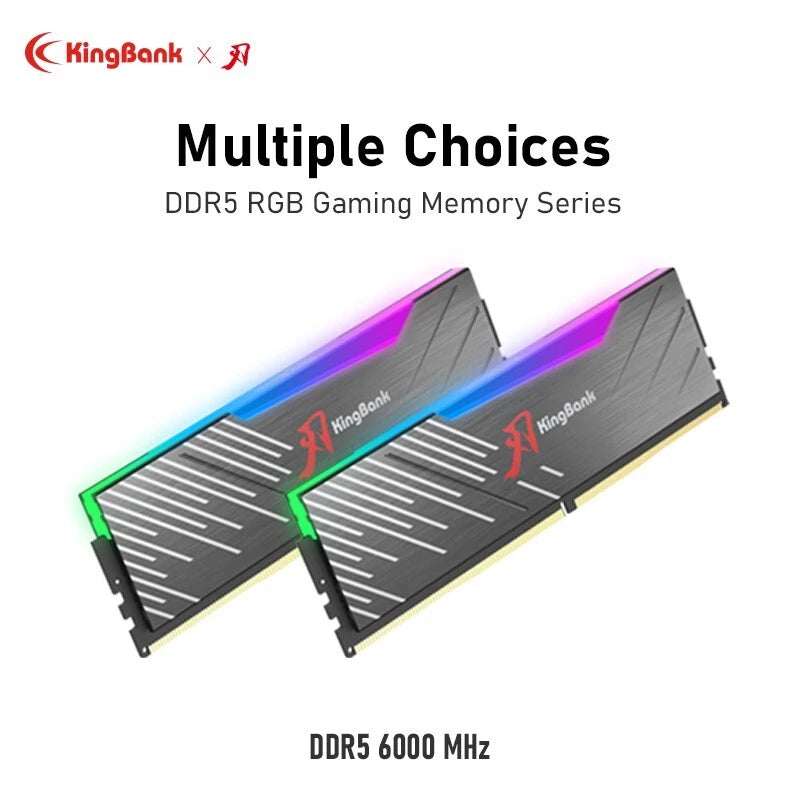 Kingbank KRRB DDR5 6000MHz 16GB*2 UDIMM A Hynix CL28 Black RGB