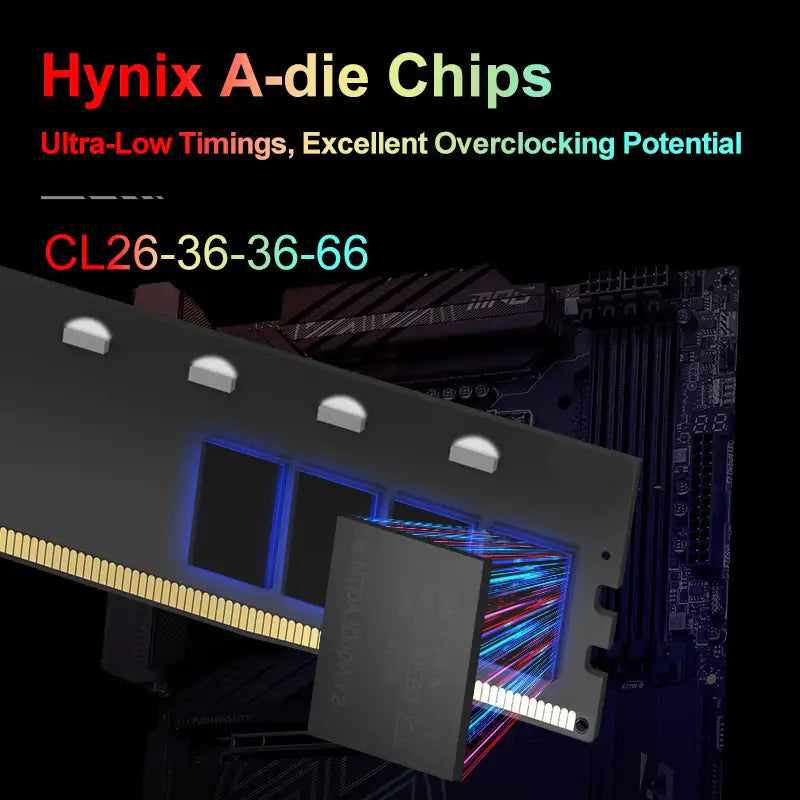 Kingbank KFRB DDR5 6000MHz 16GB*2 UDIMM A Hynix CL26 Black RGB