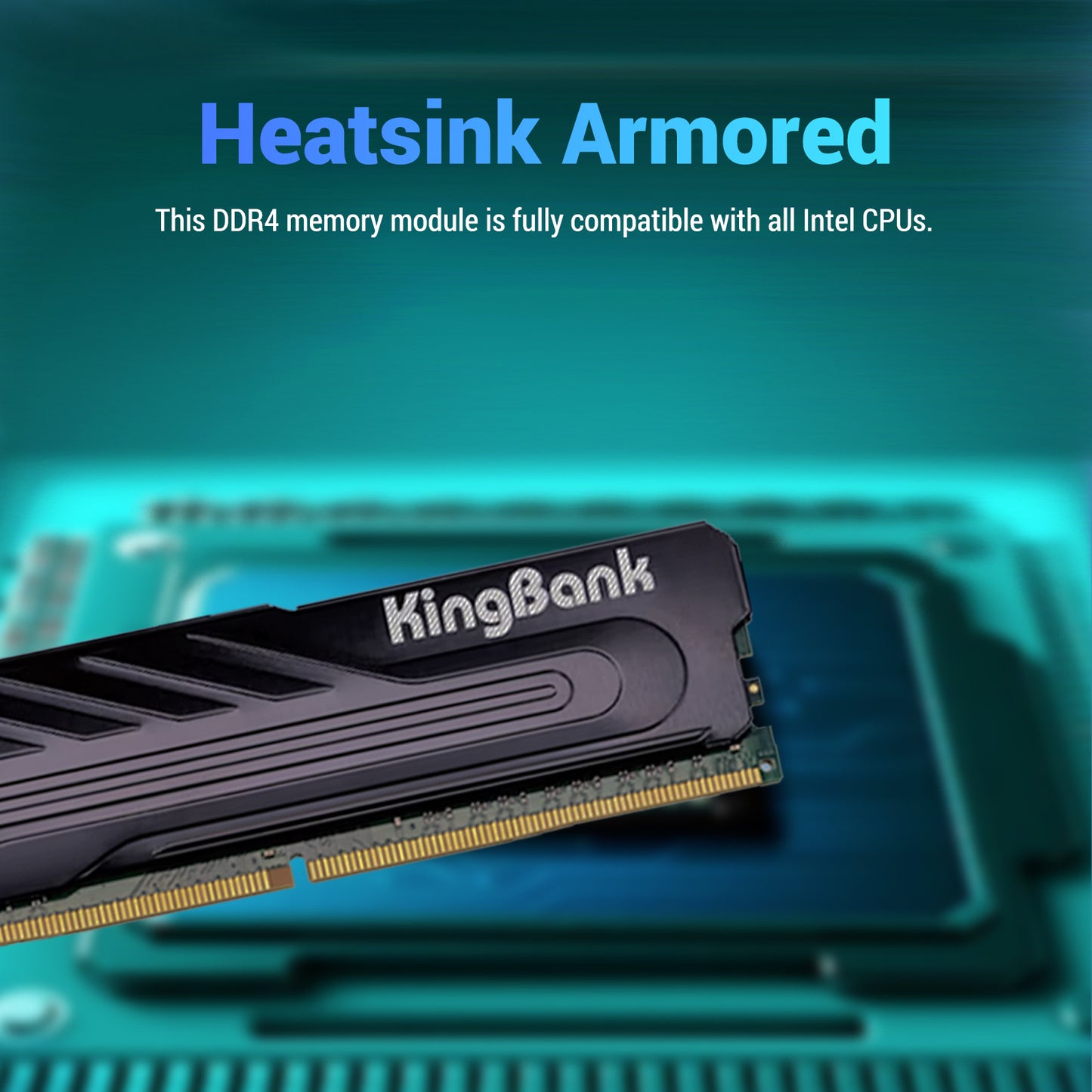 Kingbank KJIB DDR4 3200MHz 16GB UDIMM CL22 Black - Intel Only