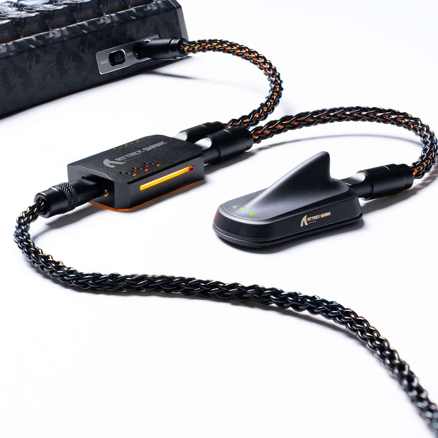 ATTACK SHARK C07 PRO 2-In 1 Type C Cable for 8KHz Gaming Keyboard/Mouse