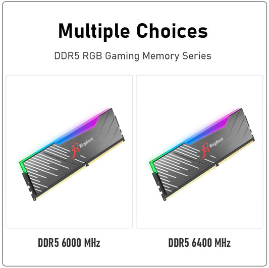 Kingbank KRRB DDR5 6000MHz 16GB*2 UDIMM M Hynix CL30 Black RGB