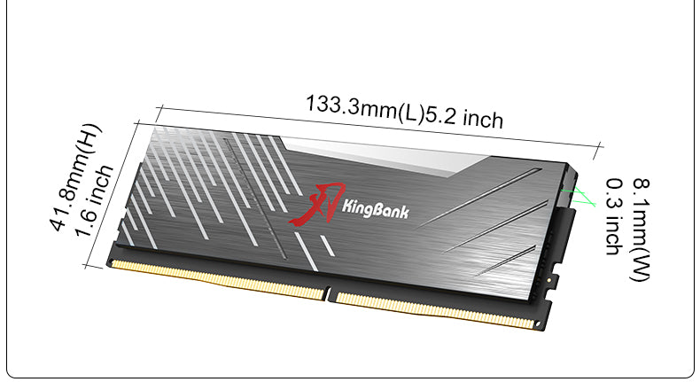 Kingbank KRRB DDR5 6000MHz 16GB*2 UDIMM M Hynix CL30 Black RGB