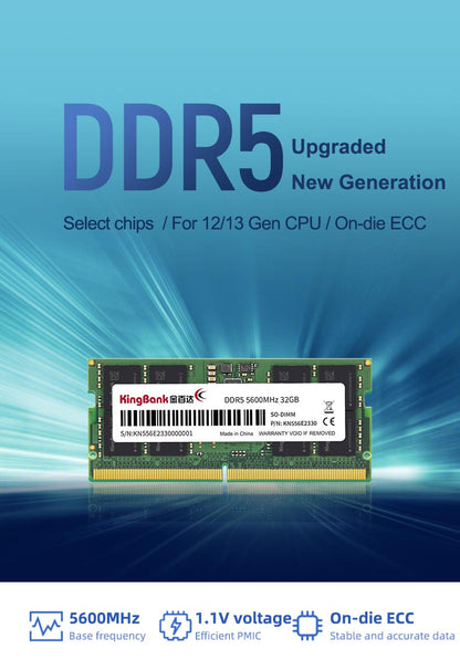 Kingbank KDSN DDR5 5600MHz CL46 32GB SODIMM