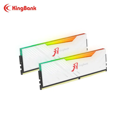 Kingbank KRRW DDR5 6000MHz 16GB*2 UDIMM A Hynix CL28 White RGB