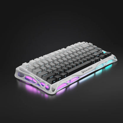 GravaStar Mercury K1 Wireless RGB Gaming Keyboard - Gradient White