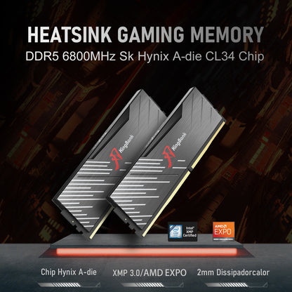 Kingbank KRXB DDR5 6000MHz 16GB*2 CXMT UDIMM Black