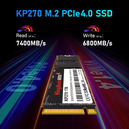 Kingbank KP270 1TB M.2 PCIe 4.0 7400/6800 NVMe M.2 2280 SSD