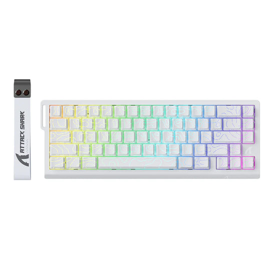 ATTACK SHARK X68 HE 8000Hz Rapid Trigger Keyboard 0.02mm white