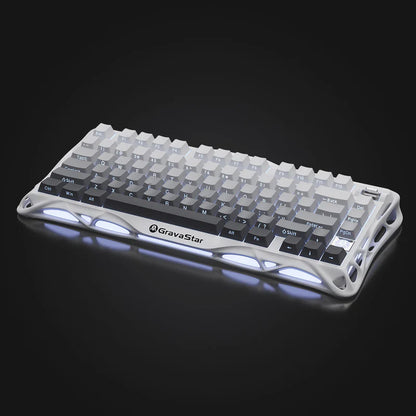 GravaStar Mercury K1 Wireless RGB Gaming Keyboard - Gradient White