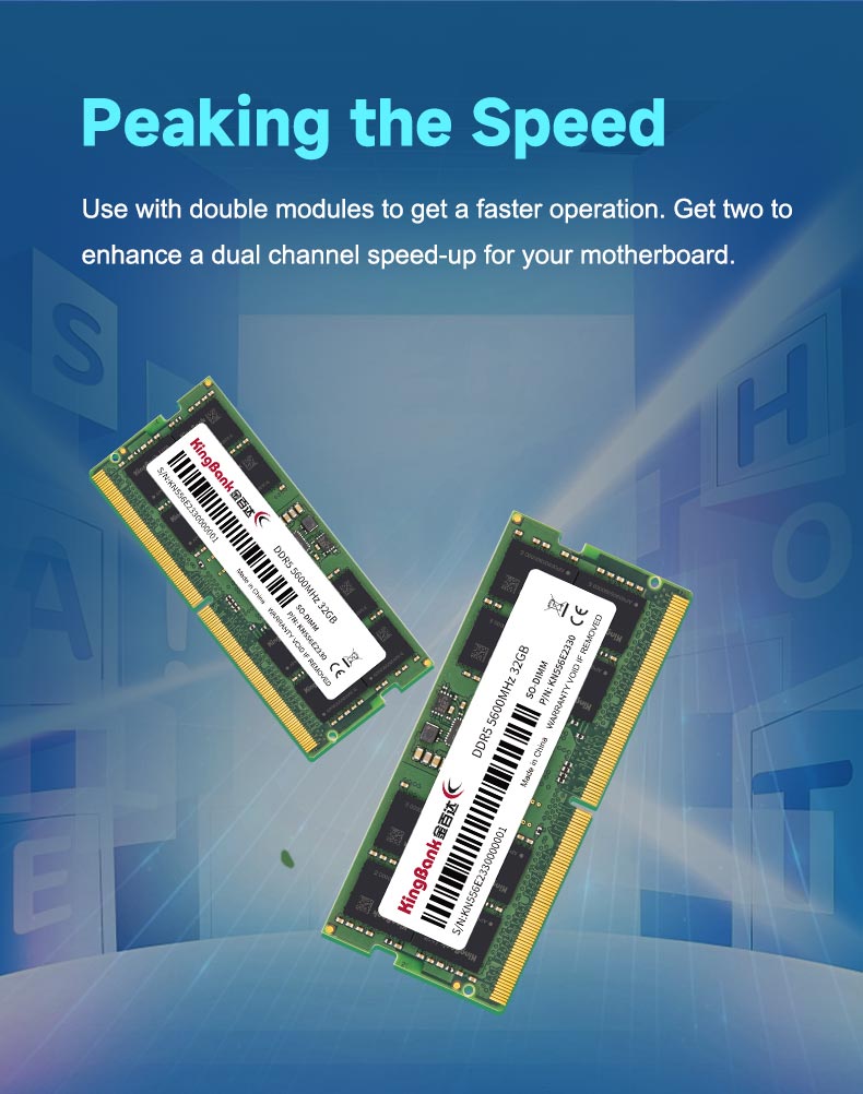 Kingbank KDSN DDR5 5600MHz CL46 32GB SODIMM