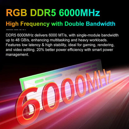 Kingbank KFRW DDR5 6000MHz 16GB*2 UDIMM A Hynix CL26 White RGB