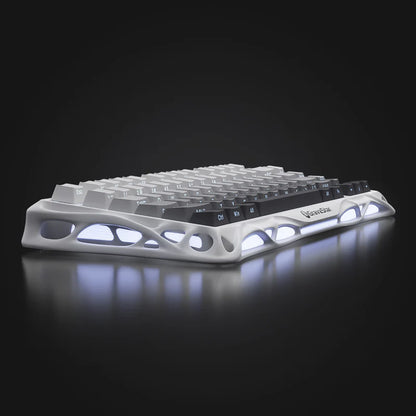 GravaStar Mercury K1 Wireless RGB Gaming Keyboard - Gradient White