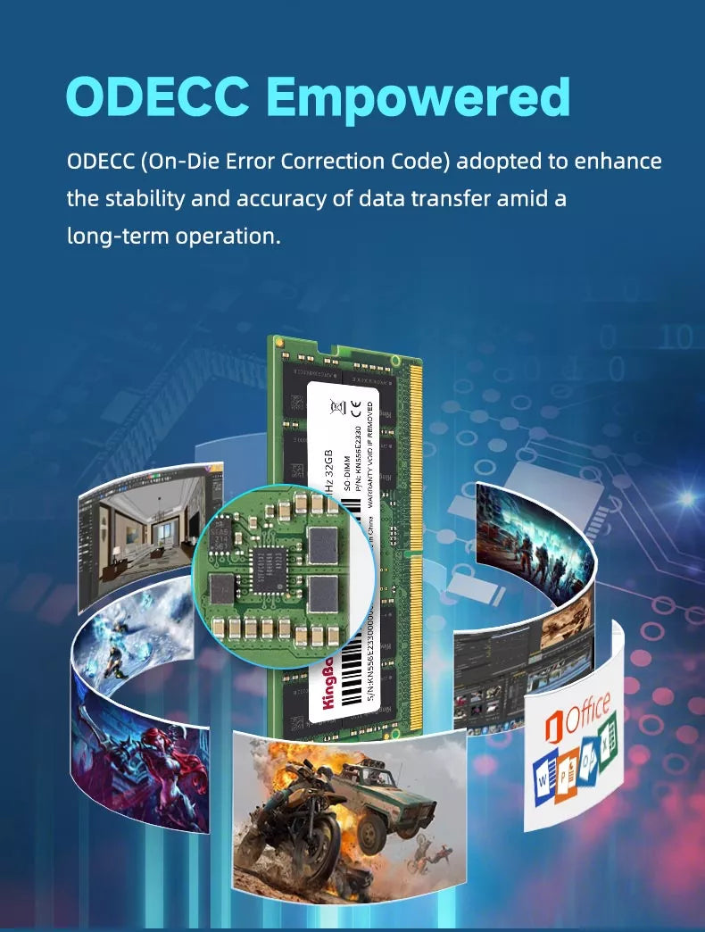 Kingbank KDSN DDR5 5600MHz CL46 16GB SODIMM