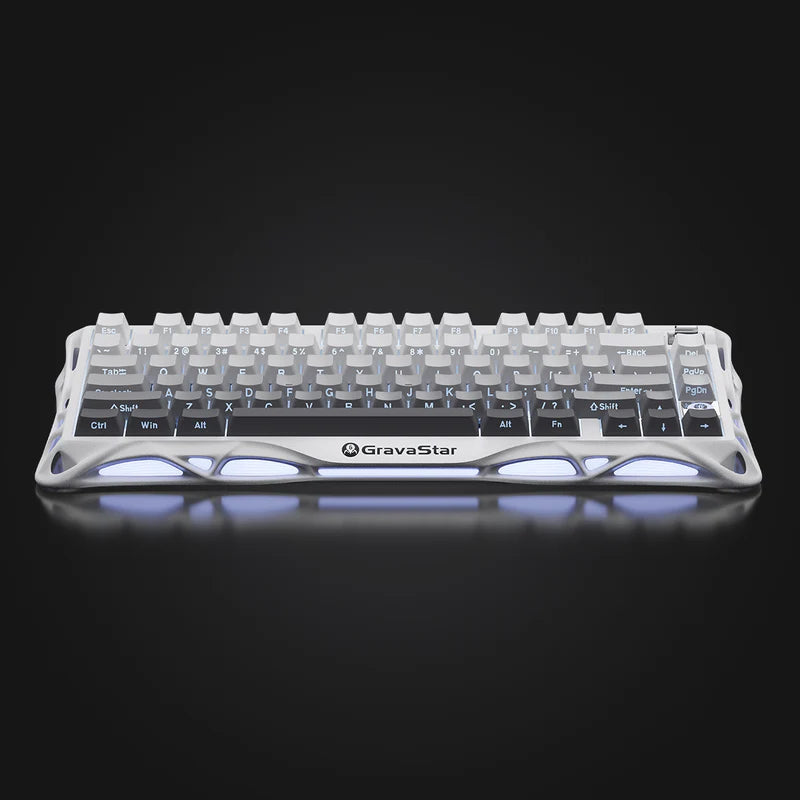 GravaStar Mercury K1 Wireless RGB Gaming Keyboard - Gradient White