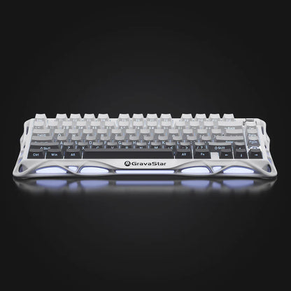GravaStar Mercury K1 Wireless RGB Gaming Keyboard - Gradient White