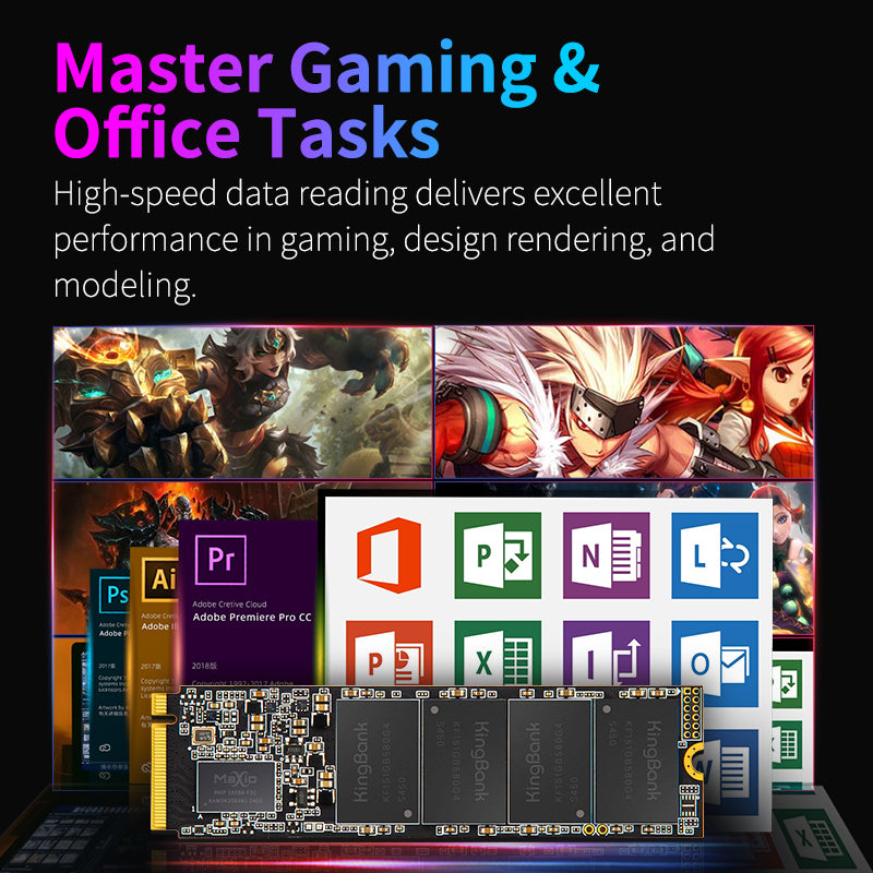 Kingbank KP160 1TB M.2 5000/4200 PCIe 4.0 NVMe M.2 2280 SSD