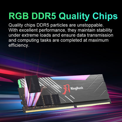 KingBank KRRB DDR5 6000MHz 16GB*2 UDIMM CXMT Black RGB