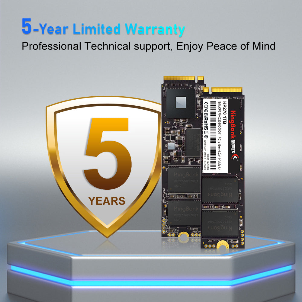 Kingbank KP270 1TB M.2 PCIe 4.0 7400/6800 NVMe M.2 2280 SSD