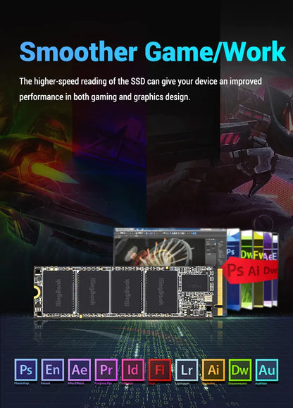 Kingbank KP260 M.2 PCIe Gen 4.0 SSD Upto 5000MB/s Read 4500MB/s Write 2TB