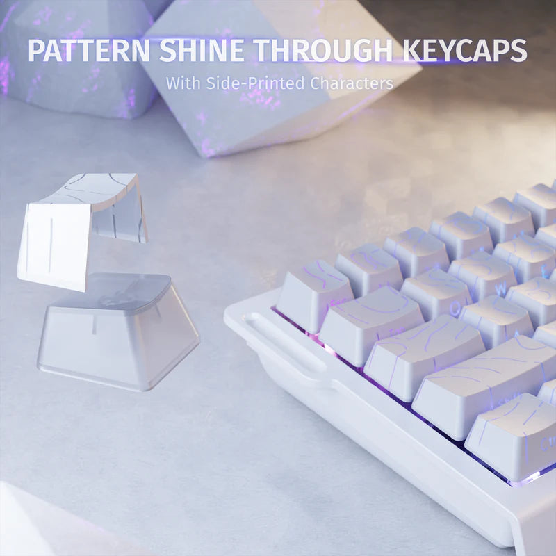 ATTACK SHARK X68 HE 8000Hz Rapid Trigger Keyboard 0.02mm white