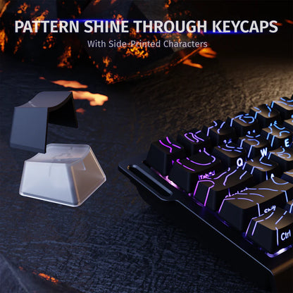ATTACK SHARK X68 HE 8000Hz Rapid Trigger Keyboard 0.02mm black