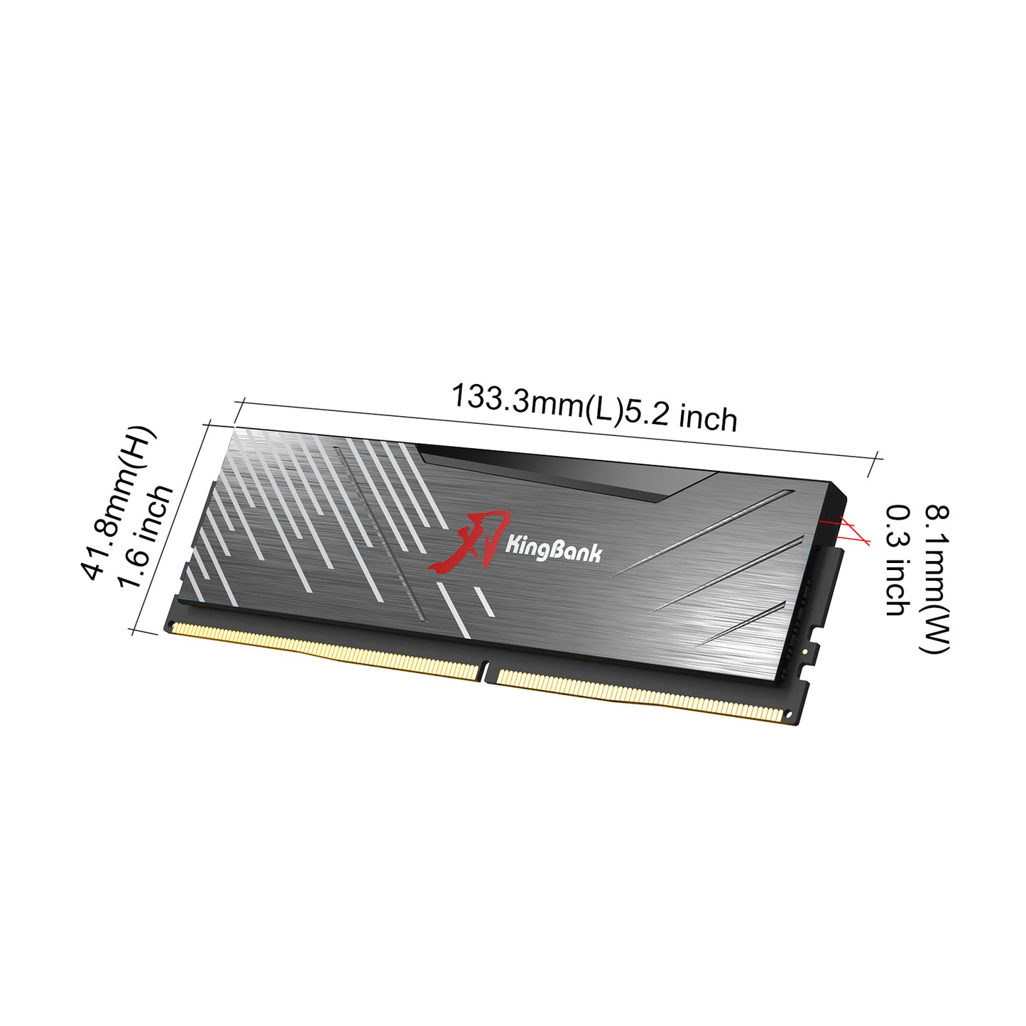 Kingbank KRXB DDR5 6000MHz 16GB*2 CXMT UDIMM Black