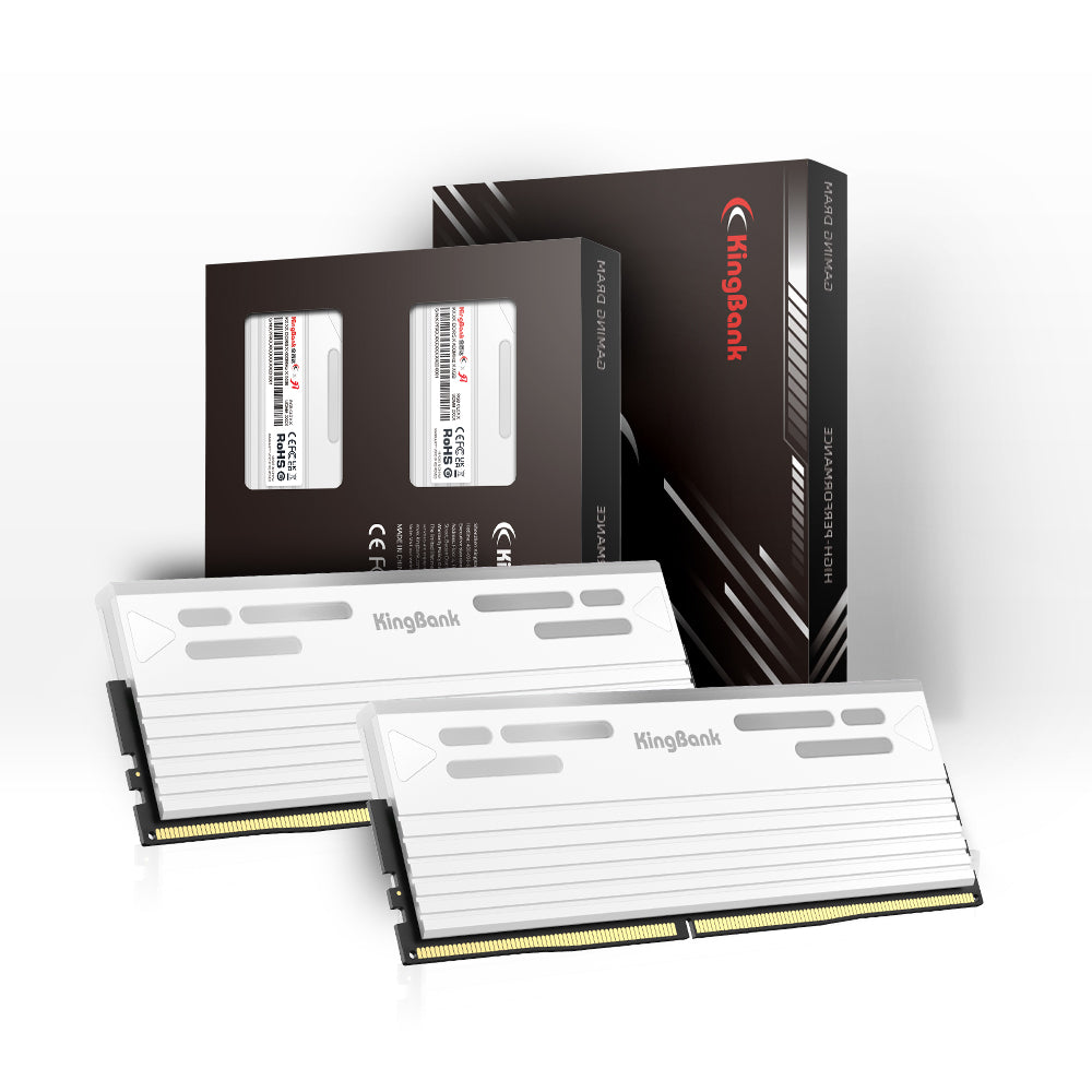 Kingbank KFRW DDR5 6000MHz 16GB*2 UDIMM A Hynix CL26 White RGB