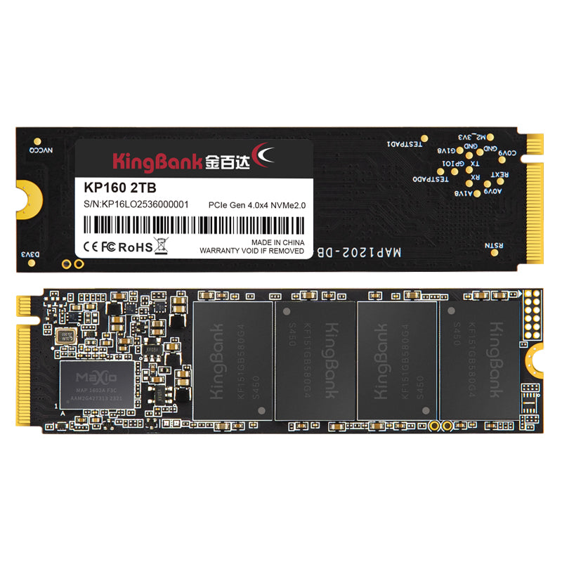 Kingbank KP160 2TB M.2 5000/4200 PCIe 4.0 NVMe M.2 2280 SSD