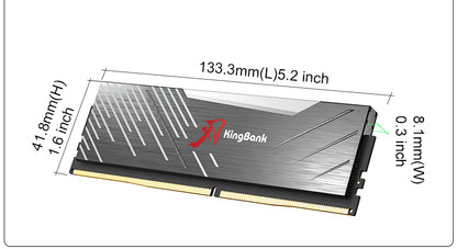 Kingbank KRRB DDR5 6000MHz 16GB*2 UDIMM M Hynix CL30 Black RGB