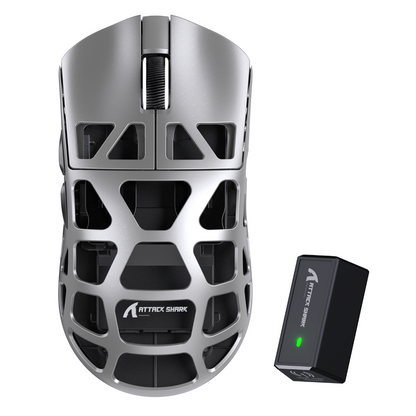 ATTACK SHARK R3 Magnesium Alloy Gaming Mouse 8K - Silver