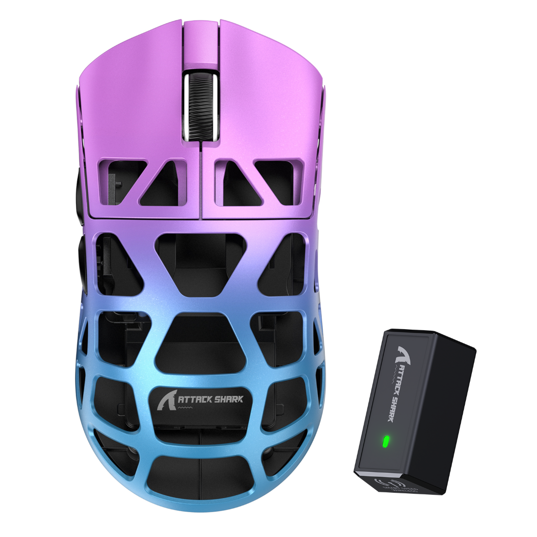 ATTACK SHARK R3 Magnesium Alloy Gaming Mouse 8K - Purple