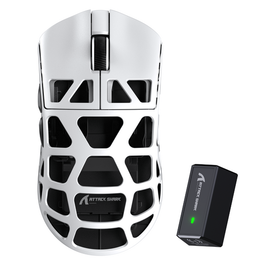 ATTACK SHARK R3 Magnesium Alloy Gaming Mouse 8K - White