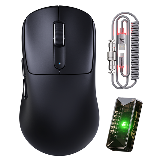 ATTACK SHARK V5 8KHz Wireless PAW3950MAX Gaming Mouse with C06 Ultra Cable