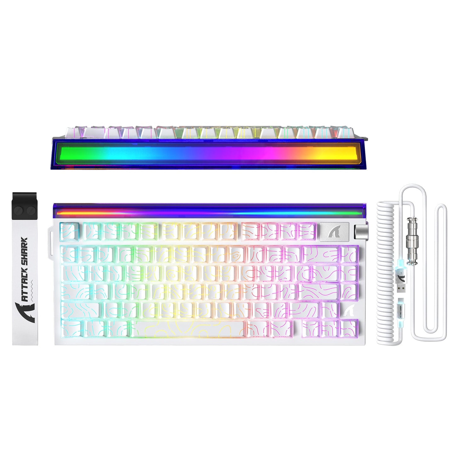 ATTACK SHARK R85 HE Rapid Trigger Keyboard with C01ULTRA LED Cable